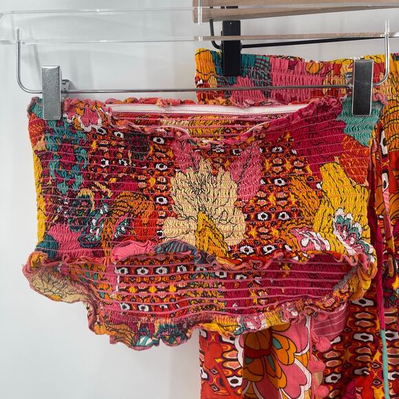 GIRL SOUL Set Size Small Pants and Bandeau Hippie Boho Bohemian Pom Pom Retro - Picture 5 of 15